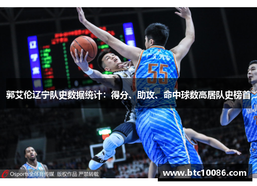 郭艾伦辽宁队史数据统计：得分、助攻、命中球数高居队史榜首